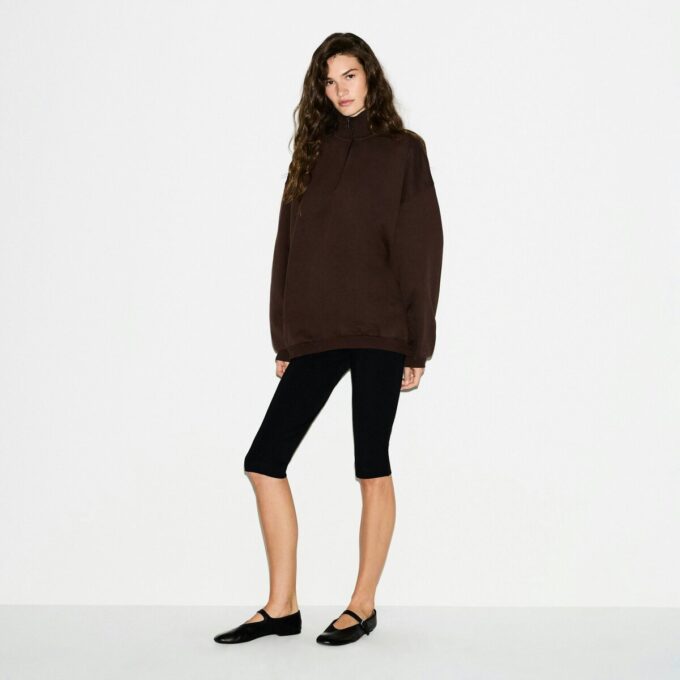 BOYFRIEND FLEECE OVERSIZED HALF ZIP BOYFRIEND FLEECE OVERSIZED HALF ZIP