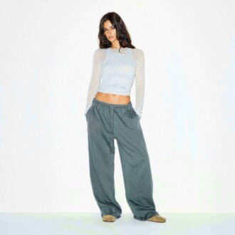BOYFRIEND FLEECE OVERSIZED STRAIGHT LEG PANT BOYFRIEND FLEECE OVERSIZED STRAIGHT LEG PANT