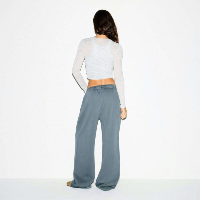 BOYFRIEND FLEECE OVERSIZED STRAIGHT LEG PANT