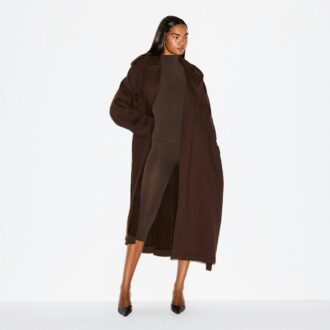 BOYFRIEND FLEECE OVERSIZED TRENCH COAT