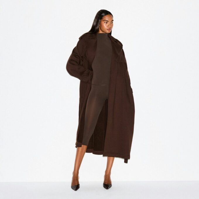 BOYFRIEND FLEECE OVERSIZED TRENCH COAT BOYFRIEND FLEECE OVERSIZED TRENCH COAT