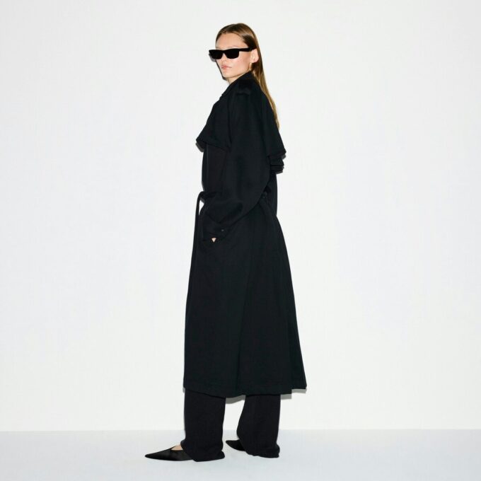 BOYFRIEND FLEECE OVERSIZED TRENCH COAT