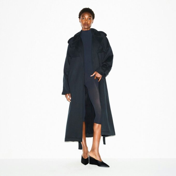 BOYFRIEND FLEECE OVERSIZED TRENCH COAT
