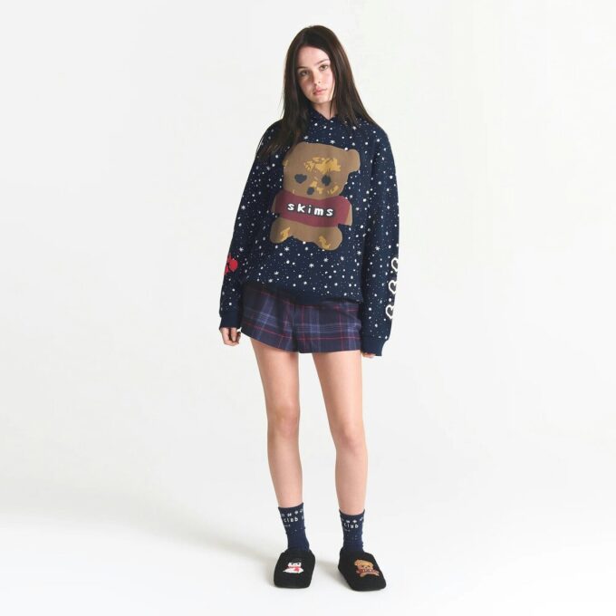 CACTUS PLANT FLEA MARKET X SKIMS COTTON FLEECE OVERSIZED HOODIE CACTUS PLANT FLEA MARKET X SKIMS COTTON FLEECE OVERSIZED HOODIE