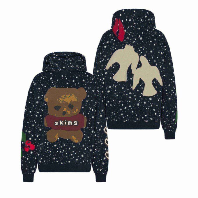 CACTUS PLANT FLEA MARKET X SKIMS COTTON FLEECE OVERSIZED HOODIE CACTUS PLANT FLEA MARKET X SKIMS COTTON FLEECE OVERSIZED HOODIE