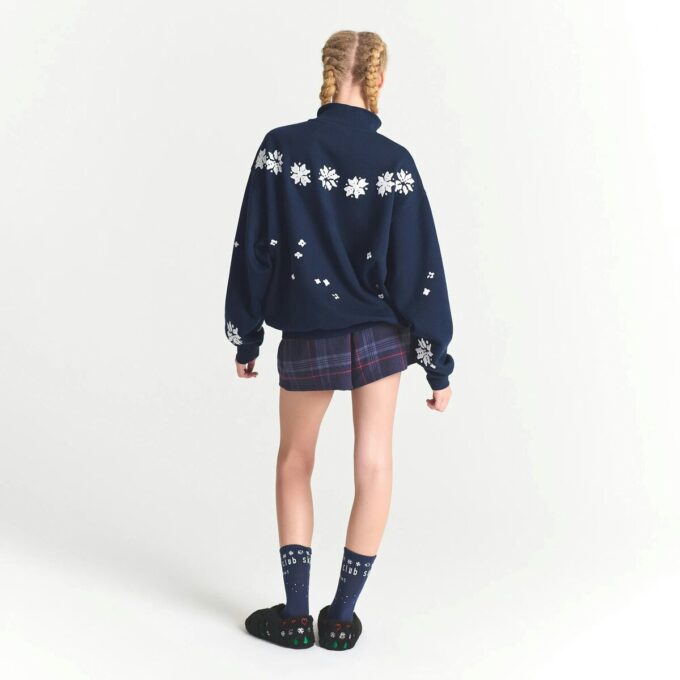 CACTUS PLANT FLEA MARKET X SKIMS COTTON FLEECE OVERSIZED QUARTER ZIP