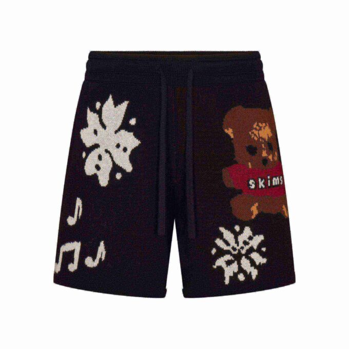 CACTUS PLANT FLEA MARKET X SKIMS COTTON KNIT MENS INTARSIA SHORT