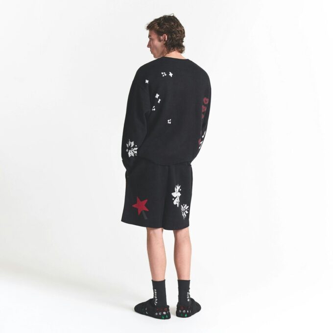 CACTUS PLANT FLEA MARKET X SKIMS COTTON KNIT MENS INTARSIA SHORT