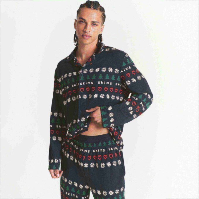 CACTUS PLANT FLEA MARKET X SKIMS JERSEY SLEEP MENS SET