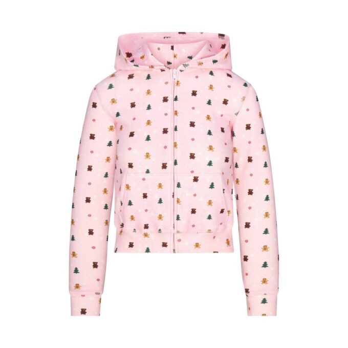 CACTUS PLANT FLEA MARKET X SKIMS PLUSH POINTELLE ZIP UP HOODIE