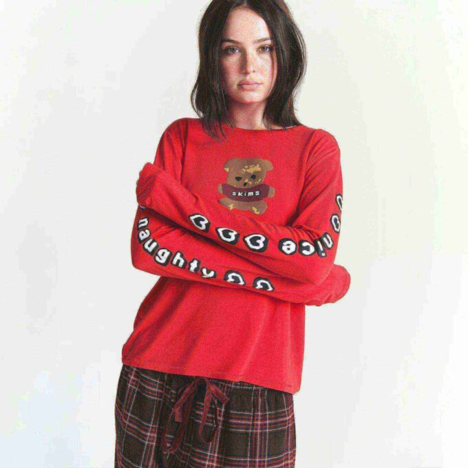 CACTUS PLANT FLEA MARKET X SKIMS SKIMS SLEEP FLANNEL PANT SET