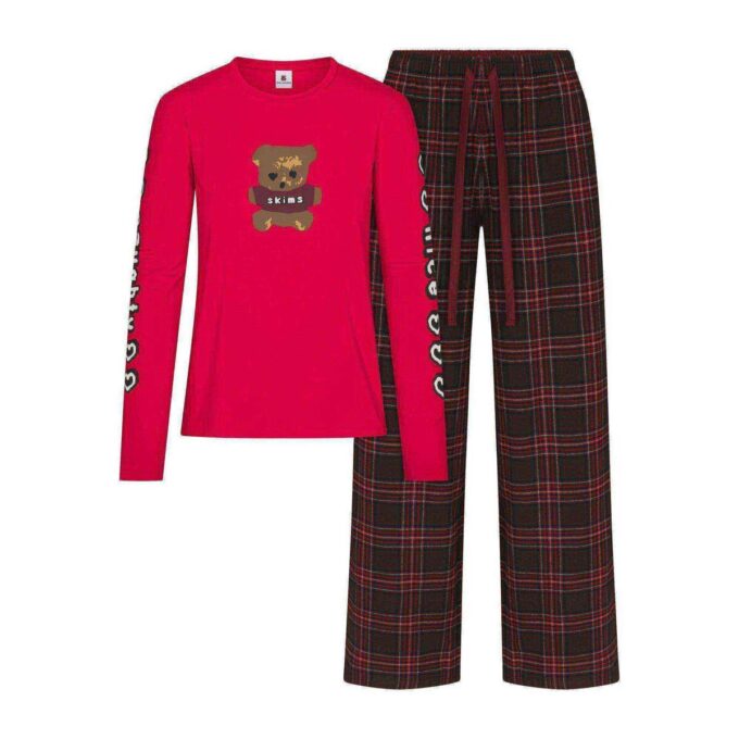 CACTUS PLANT FLEA MARKET X SKIMS SKIMS SLEEP FLANNEL PANT SET