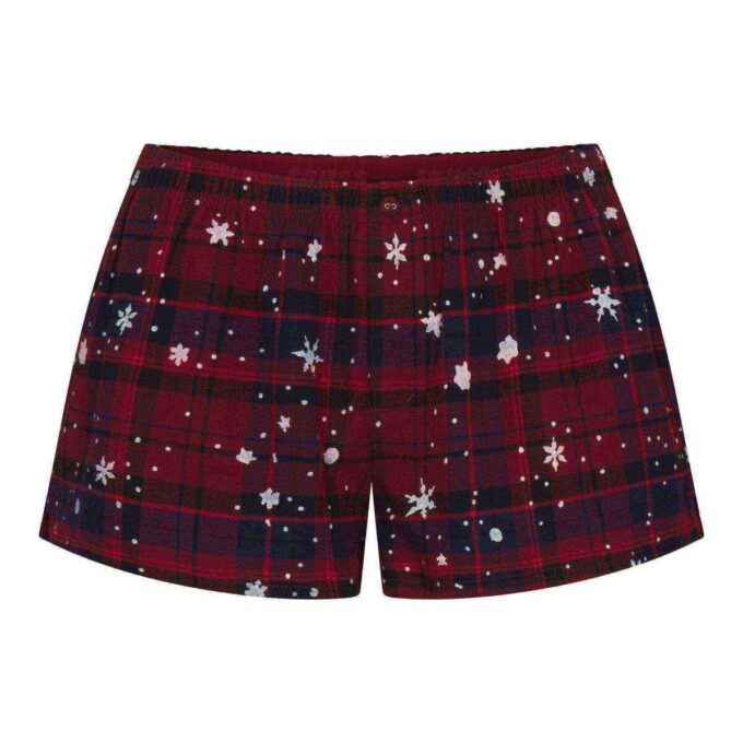 CACTUS PLANT FLEA MARKET X SKIMS SKIMS SLEEP LACE TANK AND FLANNEL SHORT SET