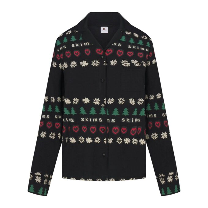 CACTUS PLANT FLEA MARKET X SKIMS SKIMS SLEEP LONG SLEEVE BUTTON UP SET