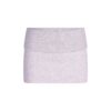 COTTON FLEECE FOLDOVER MINI SKIRT COTTON FLEECE FOLDOVER MINI SKIRT