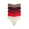 COTTON JERSEY DIPPED THONG 5-PACK COTTON JERSEY DIPPED THONG 5-PACK