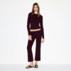 COTTON JERSEY LOW RISE CROP PANT COTTON JERSEY LOW RISE CROP PANT