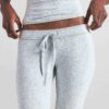 COTTON JERSEY LOW RISE CROP PANT COTTON JERSEY LOW RISE CROP PANT