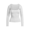COTTON JERSEY SCOOP NECK LONG SLEEVE TOP COTTON JERSEY SCOOP NECK LONG SLEEVE TOP