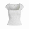 COTTON JERSEY SCOOP NECK T-SHIRT COTTON JERSEY SCOOP NECK T-SHIRT