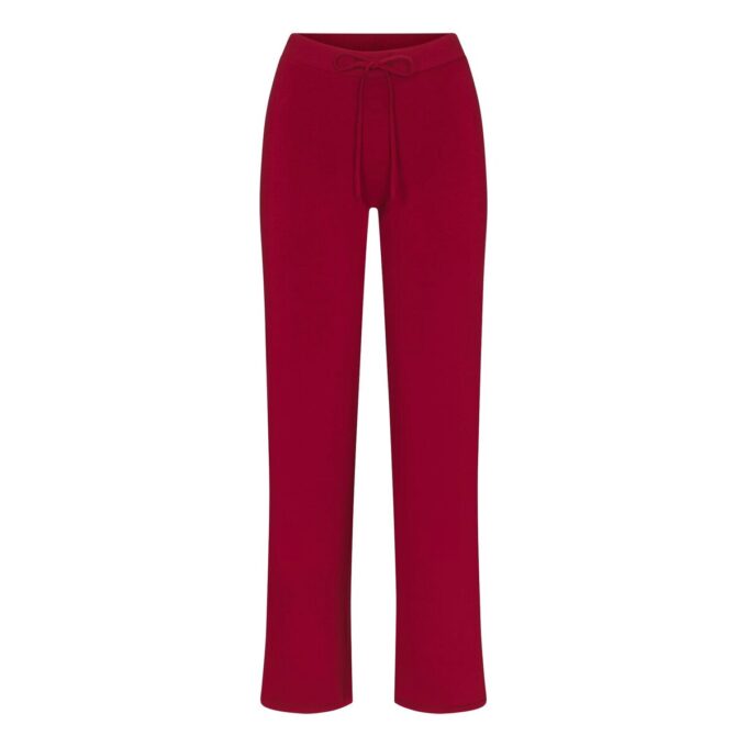 COTTON JERSEY STRAIGHT LEG PANT