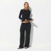 COTTON JERSEY WIDE LEG PANT COTTON JERSEY WIDE LEG PANT