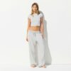 COTTON JERSEY WIDE LEG PANT COTTON JERSEY WIDE LEG PANT