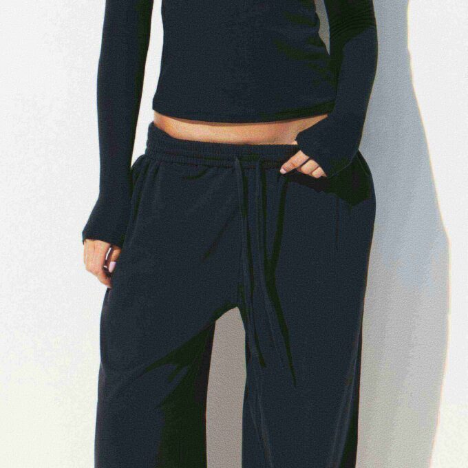 COTTON JERSEY WIDE LEG PANT COTTON JERSEY WIDE LEG PANT