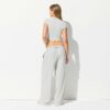 COTTON JERSEY WIDE LEG PANT COTTON JERSEY WIDE LEG PANT