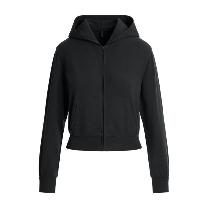 COTTON JERSEY ZIP UP HOODIE COTTON JERSEY ZIP UP HOODIE