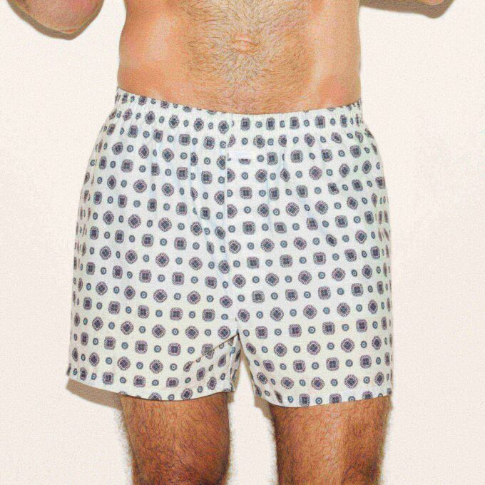 COTTON POPLIN MENS BOXER