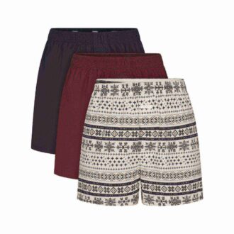 COTTON POPLIN MENS BOXER 3-PACK