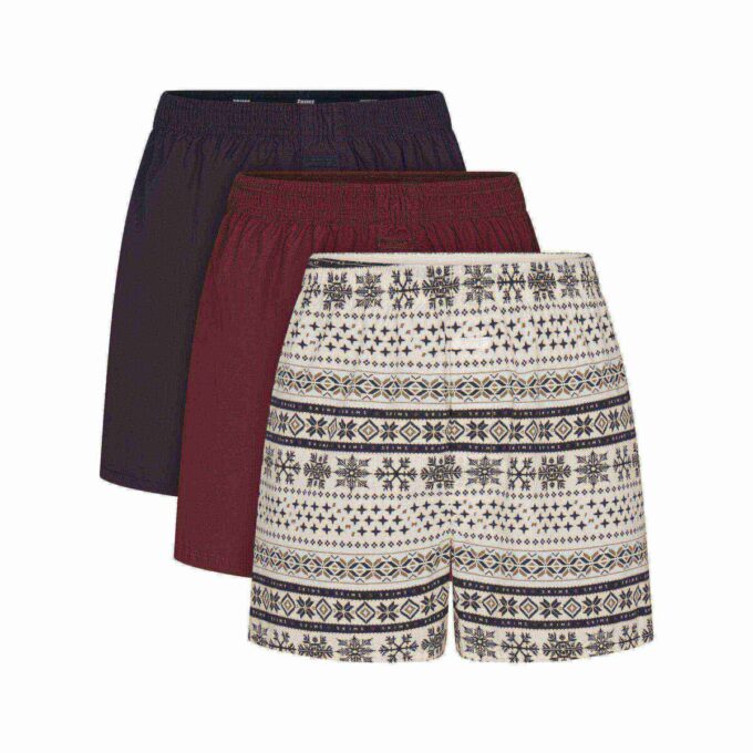 COTTON POPLIN MENS BOXER 3-PACK