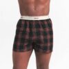 COTTON POPLIN MENS LOGO BAND BOXER
