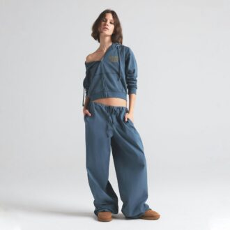 COTTON POPLIN STRAIGHT LEG PANT