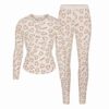 COTTON RIB HENLEY AND LEGGING SET