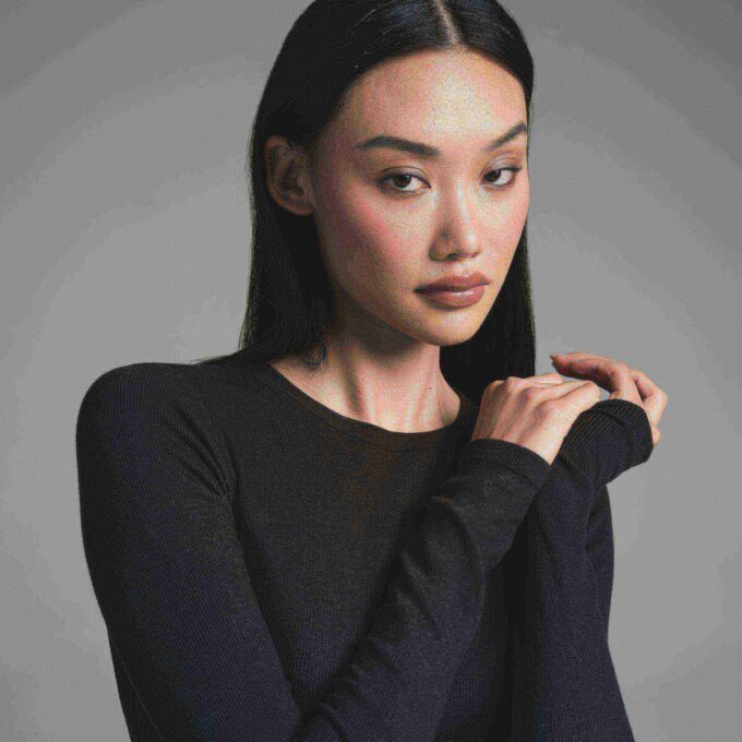 COTTON RIB LONG SLEEVE T-SHIRT COTTON RIB LONG SLEEVE T-SHIRT