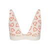 COTTON RIB PLUNGE BRALETTE