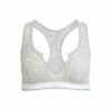 COTTON RIB SPLIT NECK BRALETTE