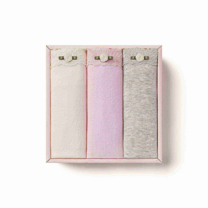 COTTON SEAMLESS JUNIORS LACE BIKINI 3-PACK COTTON SEAMLESS JUNIORS LACE BIKINI 3-PACK