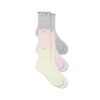 COTTON SEAMLESS JUNIORS LETTUCE EDGE SOCK 3-PACK