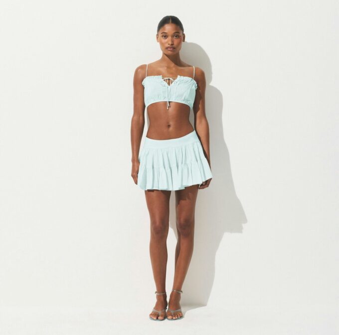 COTTON VOILE MINI SKIRT COTTON VOILE MINI SKIRT