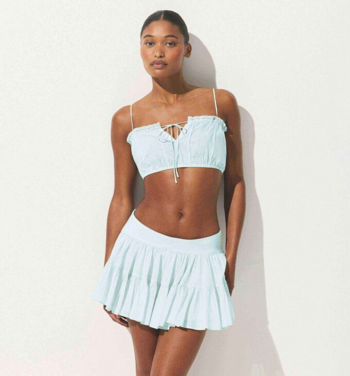 COTTON VOILE MINI SKIRT COTTON VOILE MINI SKIRT