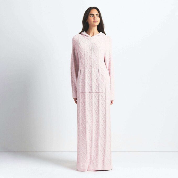 COZY LIGHT OVERSIZED CABLEKNIT LONG DRESS COZY LIGHT OVERSIZED CABLEKNIT LONG DRESS
