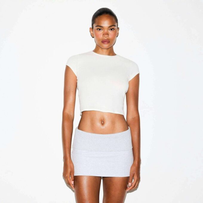 DROP NEEDLE POINTELLE BABY TEE