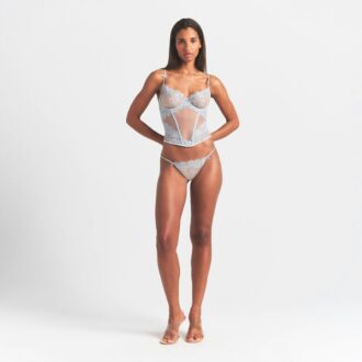 EMBROIDERED LINGERIE UNLINED CORSET EMBROIDERED LINGERIE UNLINED CORSET