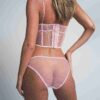 EMBROIDERED TULLE CROPPED CORSET EMBROIDERED TULLE CROPPED CORSET