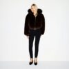 FAUX FUR ZIP UP JACKET FAUX FUR ZIP UP JACKET