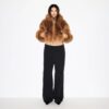 FAUX FUR ZIP UP JACKET FAUX FUR ZIP UP JACKET