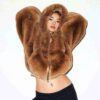 FAUX FUR ZIP UP JACKET FAUX FUR ZIP UP JACKET
